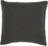 Charcoal Chunky Braid Throw Pillow